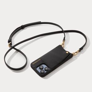 Bandolier iPhone 13 Pro Emma Crossbody Phone Case in Black/Gold